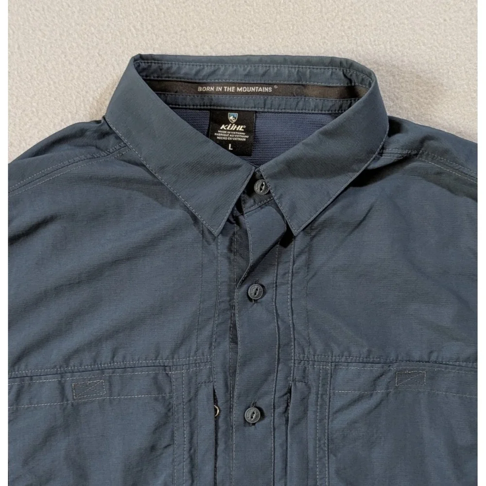 Kuhl Men's Dark Blue Casual Button Down Shirt - Picture 2 of 11
